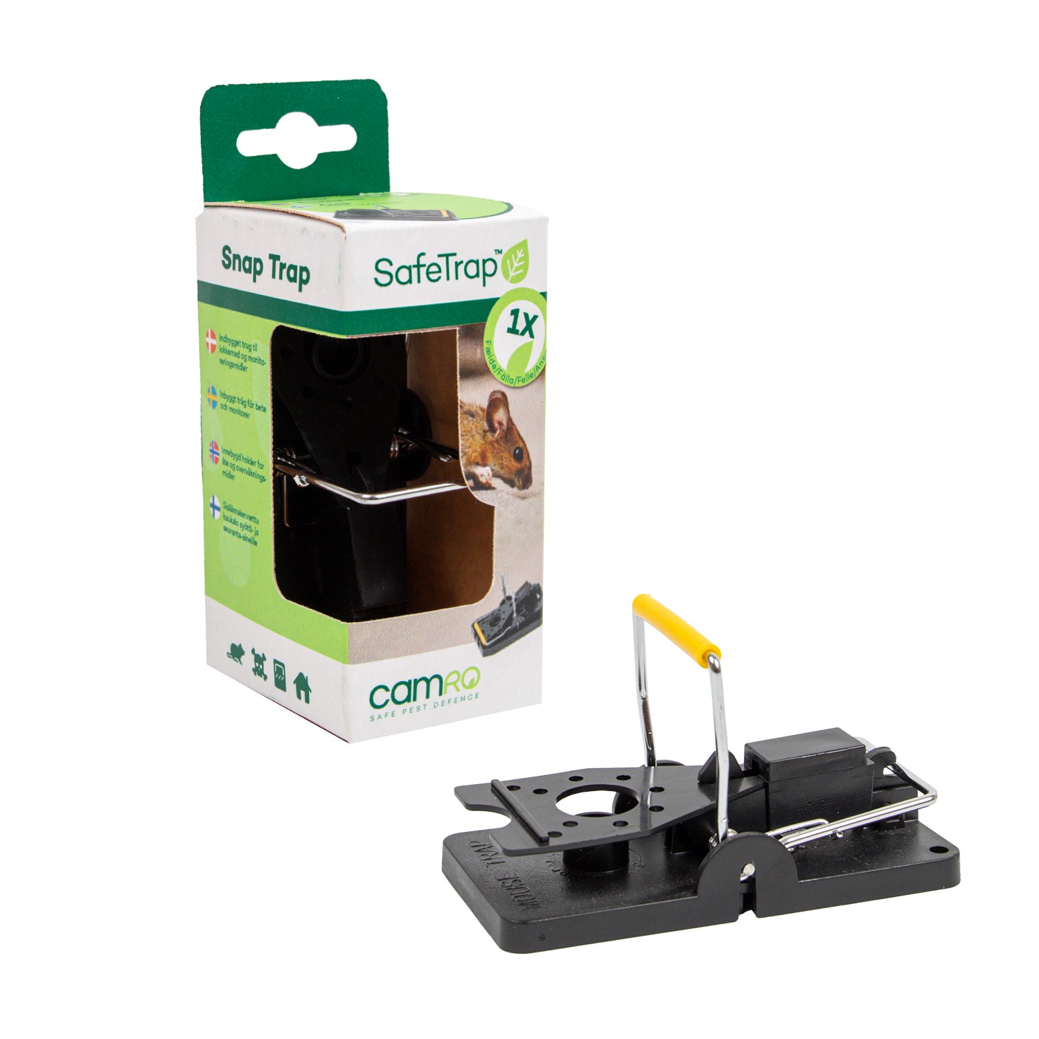 SafeTrap Snap-trap smækfælde Mod mus SafeTrap Snap-trap smækfælde Mod mus
