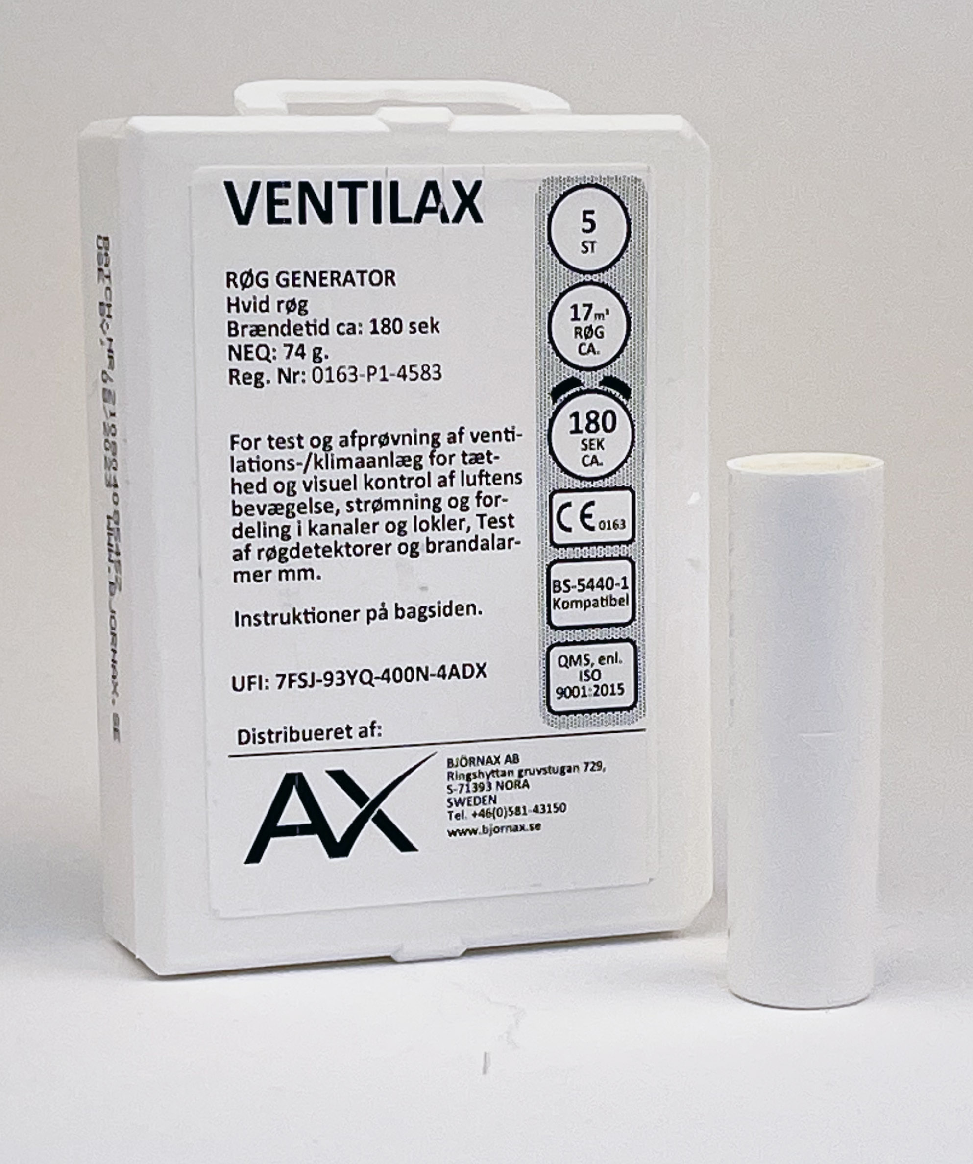 Ventilax Røgpatron, grå Ventilax Røgpatron, grå