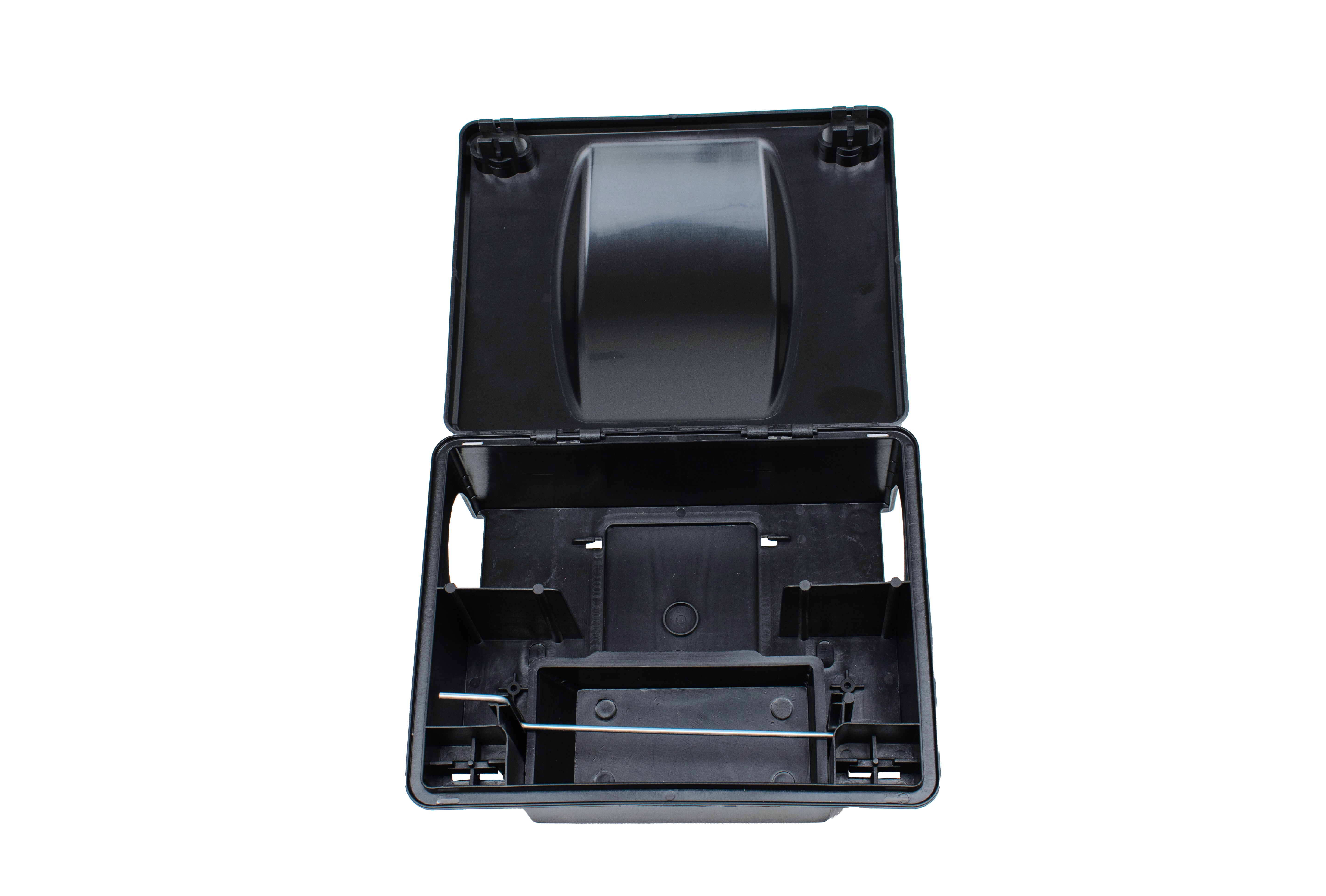 Depot "Compact" mod Rotter, med forhøjet låg, sort Depot "Compact" mod Rotter, med forhøjet låg, sort