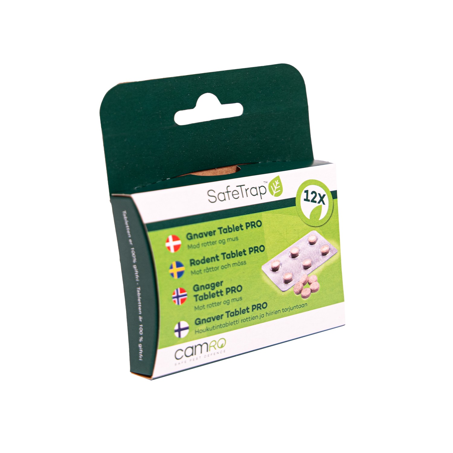 SafeTrap Gnaver Tablet PRO (x12) Mod rotter og mus SafeTrap Gnaver Tablet PRO (x12) Mod rotter og mus