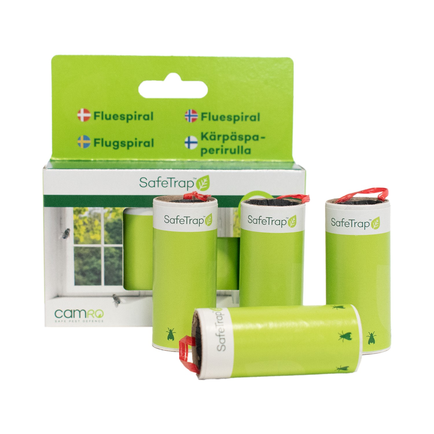 SafeTrap Fluespiral Mod Fluer (x4)