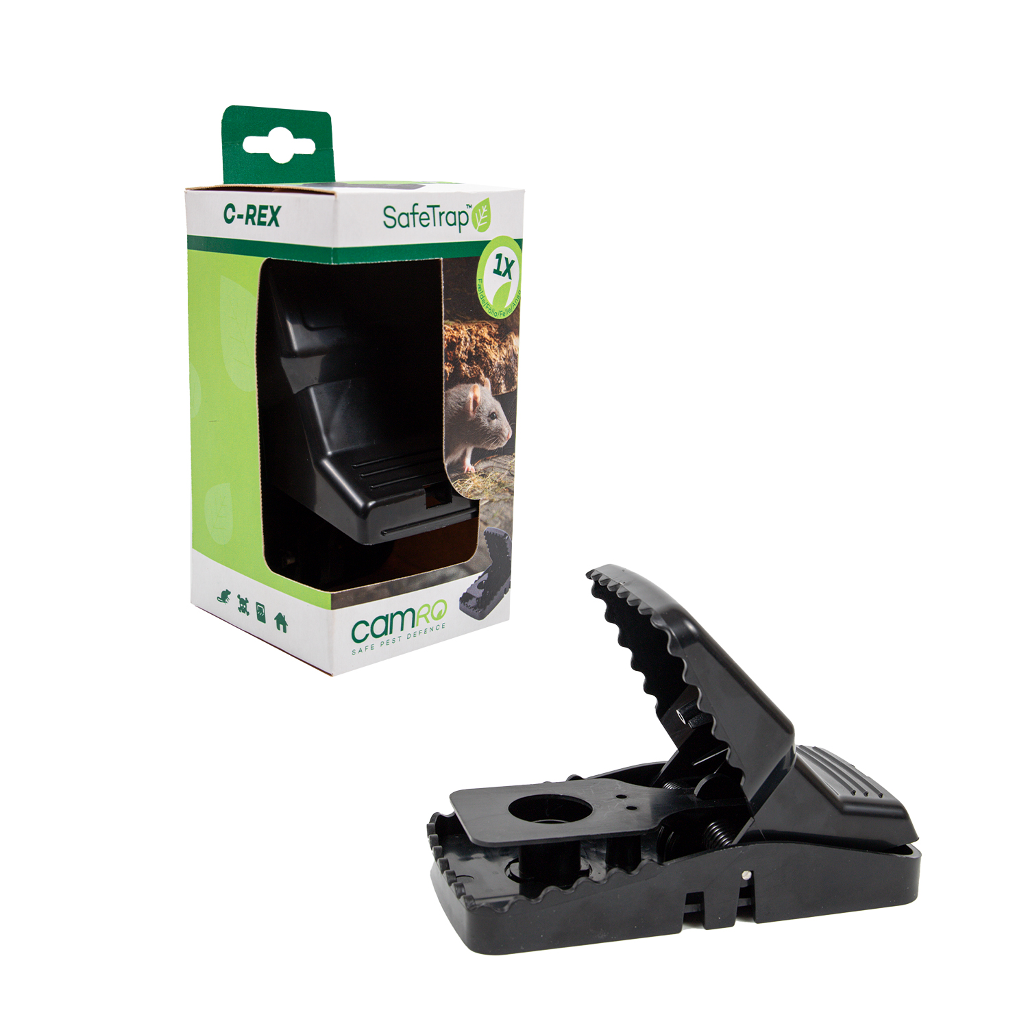 SafeTrap Rottefælde C-REX smækfælde Mod Rotter SafeTrap Rottefælde C-REX smækfælde Mod Rotter