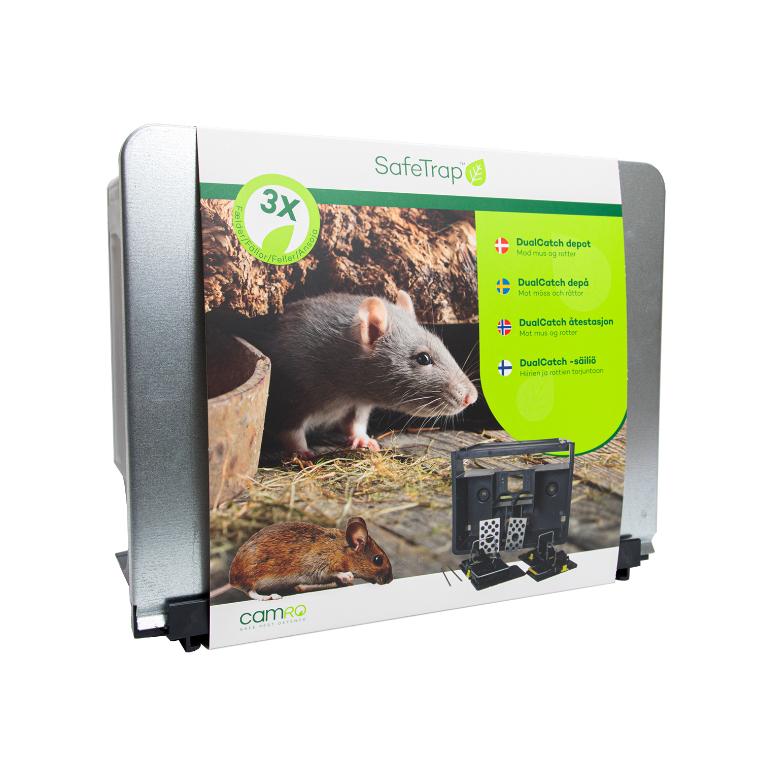 SafeTrap DualCatch Mod mus og rotter SafeTrap DualCatch Mod mus og rotter