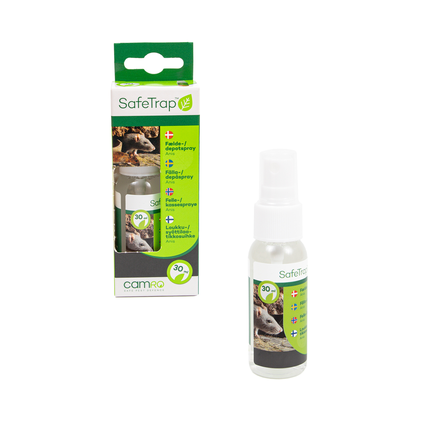 SafeTrap Fælde & depot spray 30ml, Anis SafeTrap Fælde & depot spray 30ml, Anis