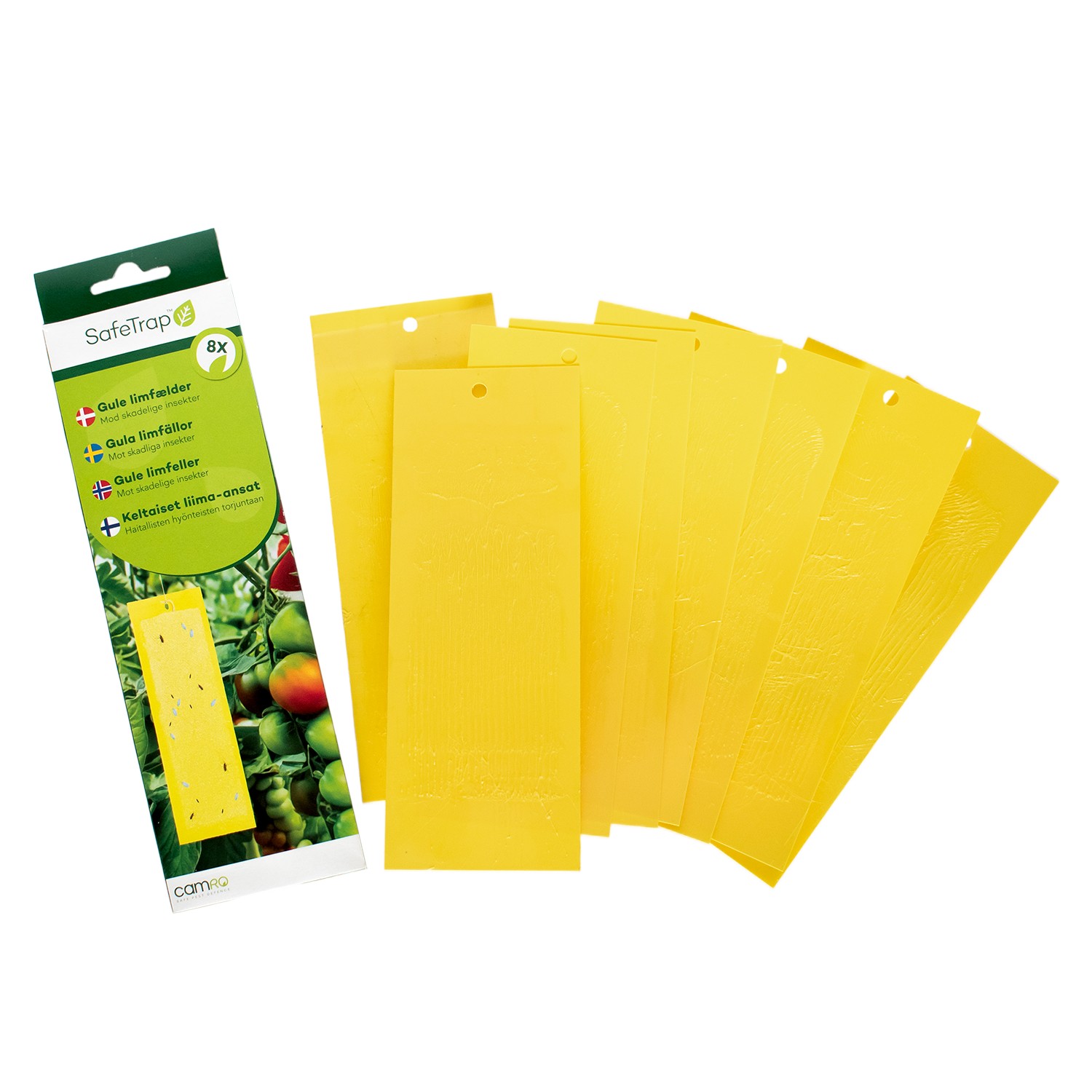 SafeTrap Gule limfælder Mod skadelige insekter(x8) SafeTrap Gule limfælder Mod skadelige insekter(x8)