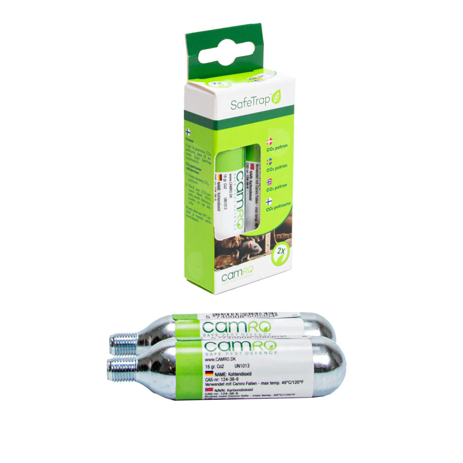 SafeTrap Automatic CO2 patron (x2) SafeTrap Automatic CO2 patron (x2)