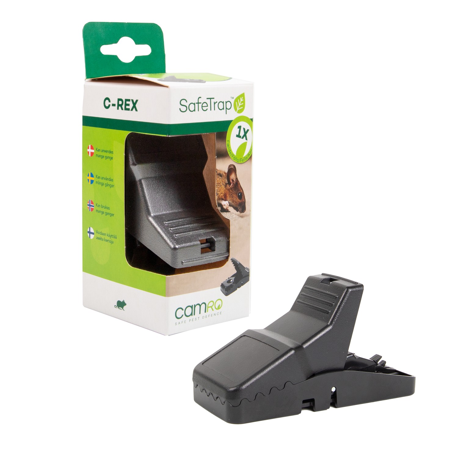 SafeTrap Musefælde C-REX smækfælde Mod Mus SafeTrap Musefælde C-REX smækfælde Mod Mus