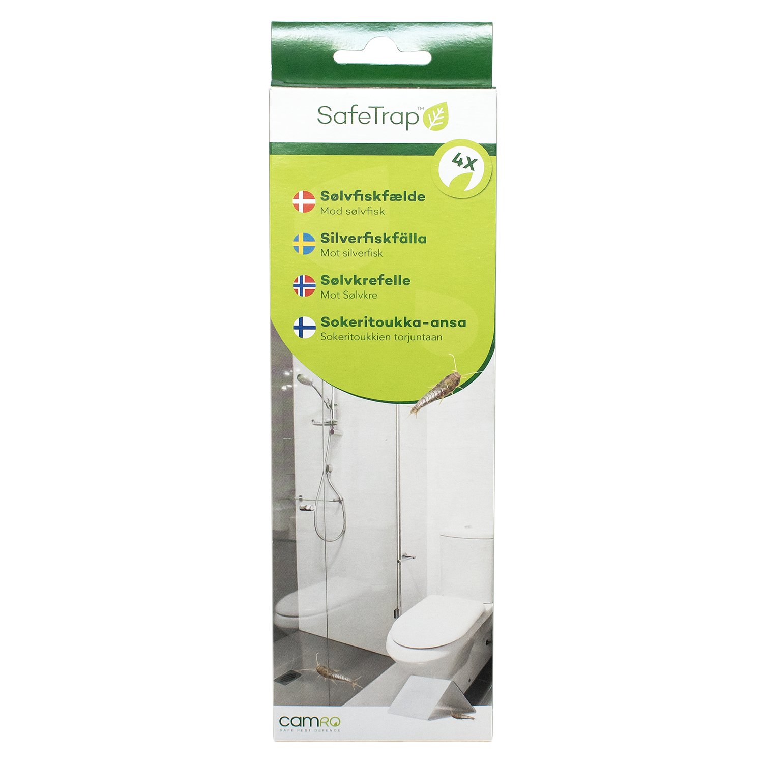 SafeTrap Sølvfiskfælde Mod Sølvfisk (x4) SafeTrap Sølvfiskfælde Mod Sølvfisk (x4)