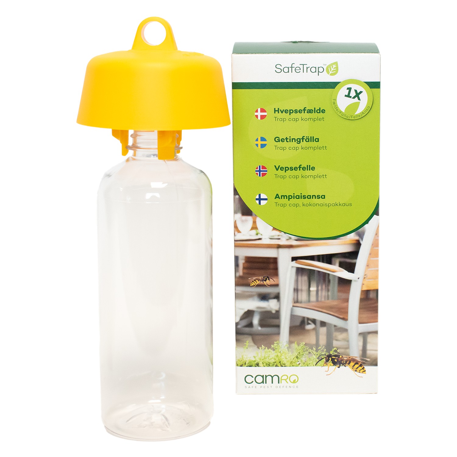 SafeTrap Hvepsefælde Trapcap komplet SafeTrap Hvepsefælde Trapcap komplet