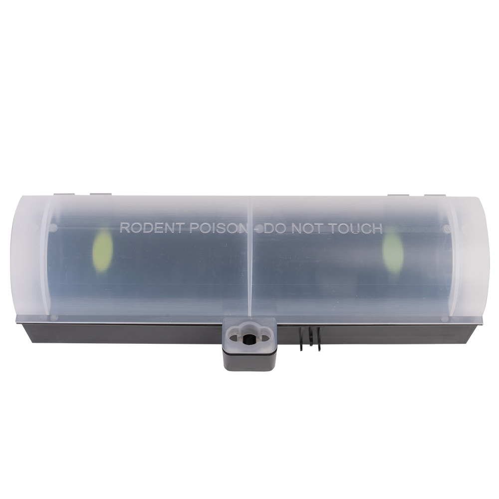 Multifunktionelt tunneldepot mod Rotte, sort med transparent låg Multifunktionelt tunneldepot mod Rotte, sort med transparent låg